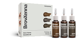 «Brunette» henna set, BrowXenna®