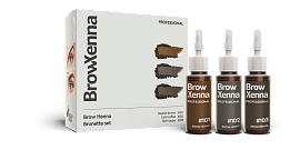 «Brunette» henna set, BrowXenna®