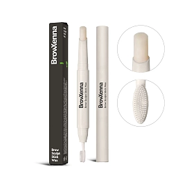 BrowXenna Brow Sculpt Stick Wax for brow Styling and Care with Brush