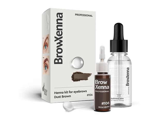 Brow Henna Kit with Hyaluronic Mixing Base Included