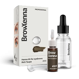 Brow Henna Kit with Hyaluronic Mixing Base Included