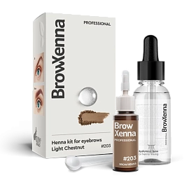 Brow Henna Kit with Hyaluronic Mixing Base Included