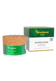 White mask with coconut oil for eyebrows, BrowXenna® SPA