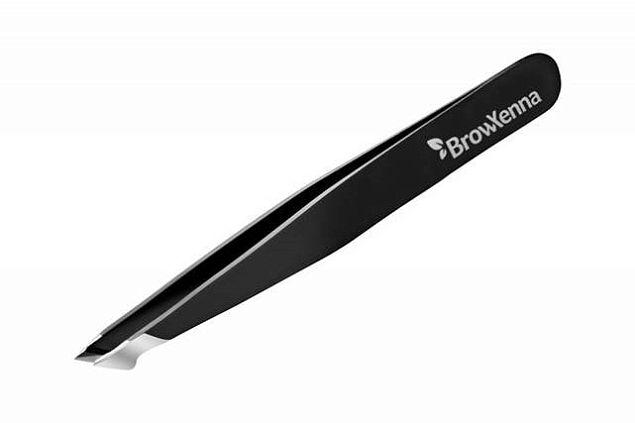 Eyebrow tweezers bevel pointed, manual sharpening, BrowXenna®
