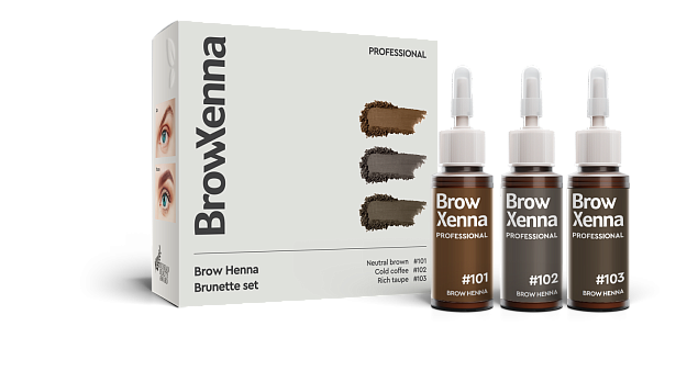 Brunette henna set, BrowXenna®