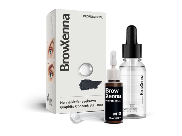 Brow Henna Kit with Hyaluronic Mixing Base Included