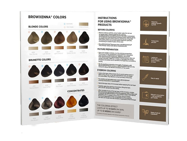 Color chart book, BrowXenna®