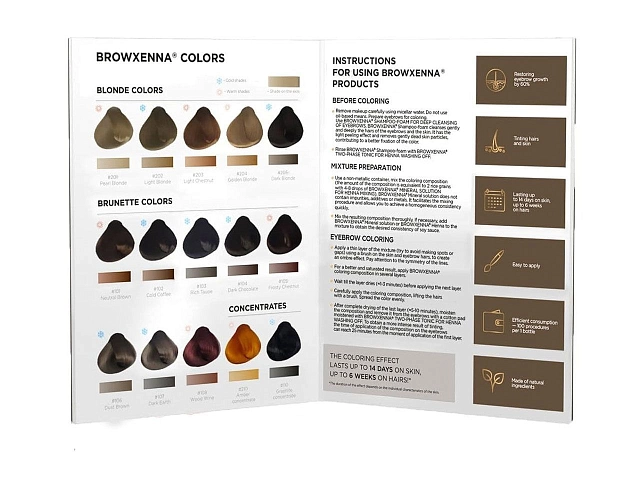 Color chart book, BrowXenna®