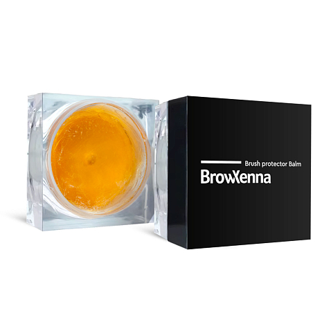 BrowXenna Balm for Protection and Shape Preservation of Brushes After Washing, Prevents Fraying