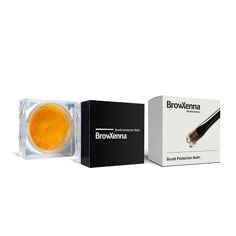 BrowXenna Balm for Protection and Shape Preservation of Brushes After Washing, Prevents Fraying