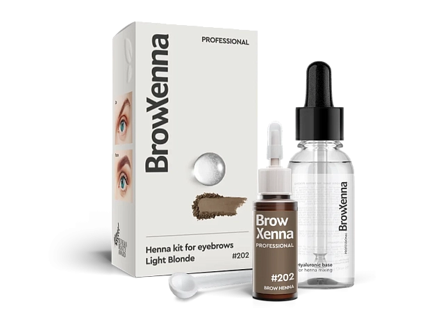 Brow Henna Kit with Hyaluronic Mixing Base Included