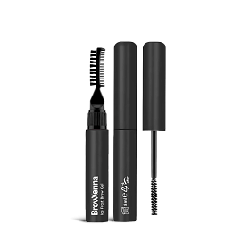 BrowXenna Ice Frost Brow Gel : High Strong Hold Styling Gel with Lami Effect and Dual Brushes, tube
